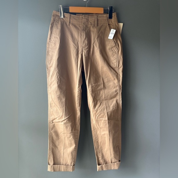 NWT Gap size 0, downtown khaki mid rise stretch cargo utility pants - Picture 2 of 7